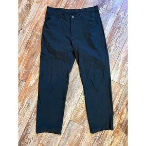 Patagonia Quandary Hiking Pants Mens 35 Black Nylon Spandex Stretch